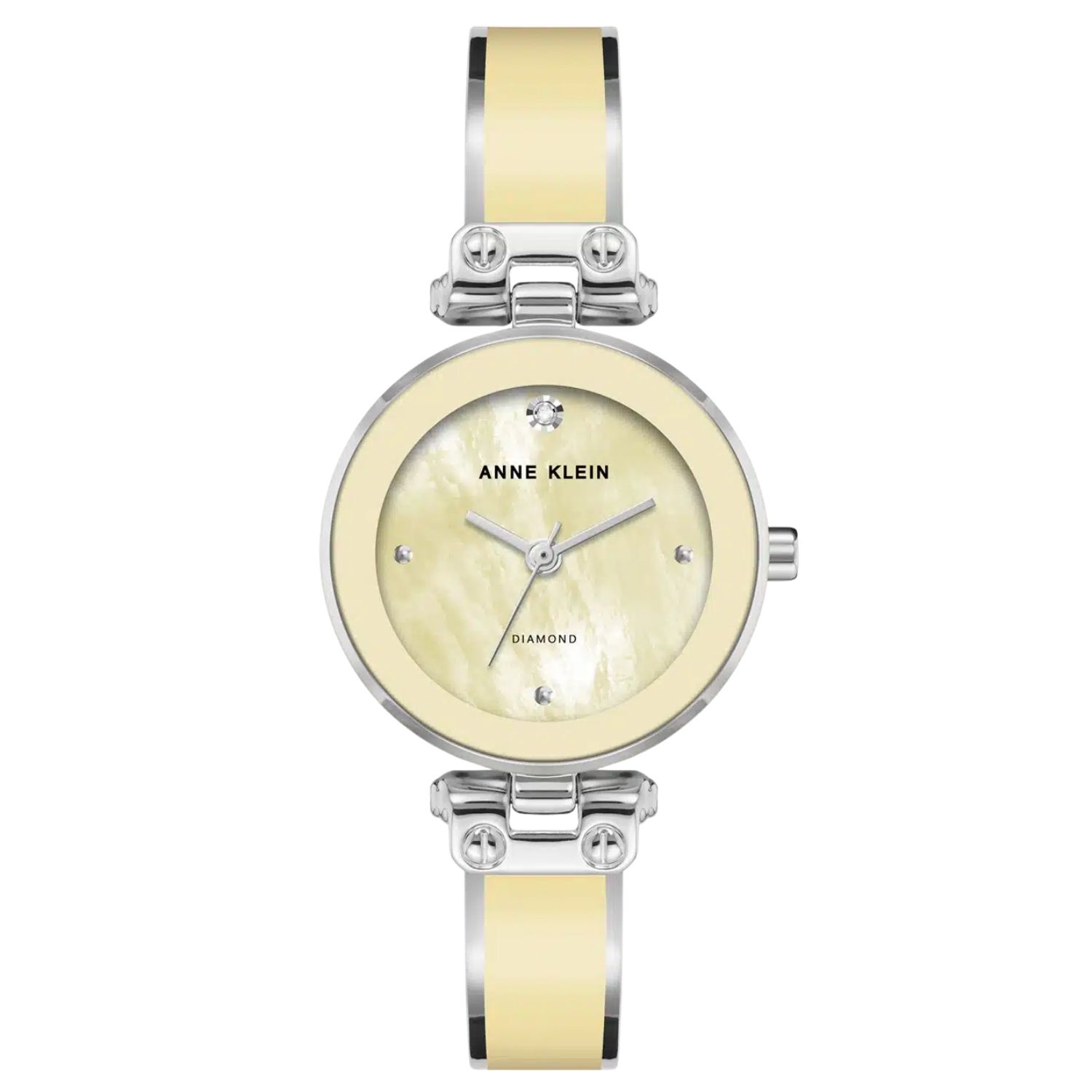 Anne Klein Accented 30mm Yellow Dial Quartz Women's Watch AK/1981YLSV