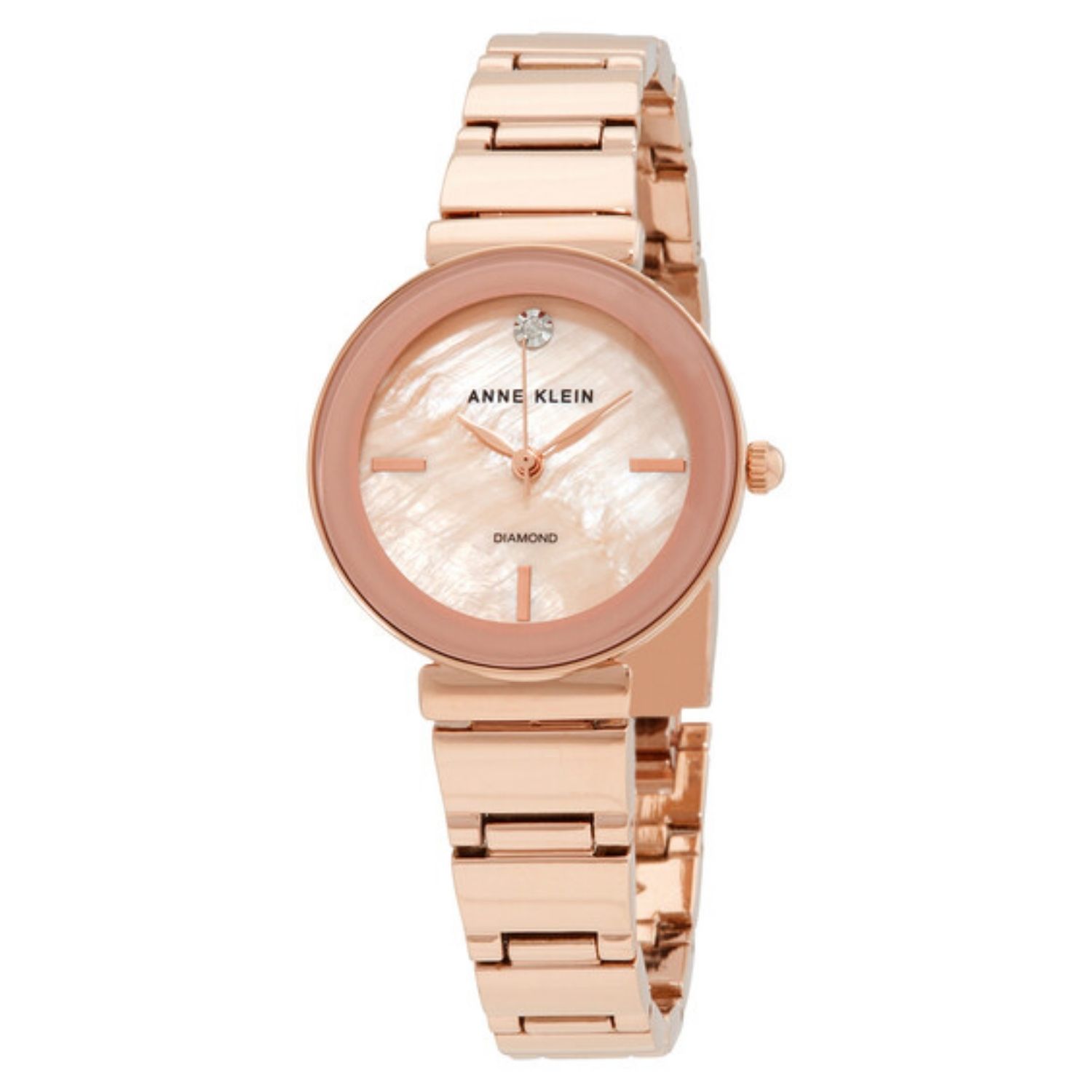 Anne Klein Accented 28mm Rose Gold Dial Quartz Women's Watch AK/2434PMRG