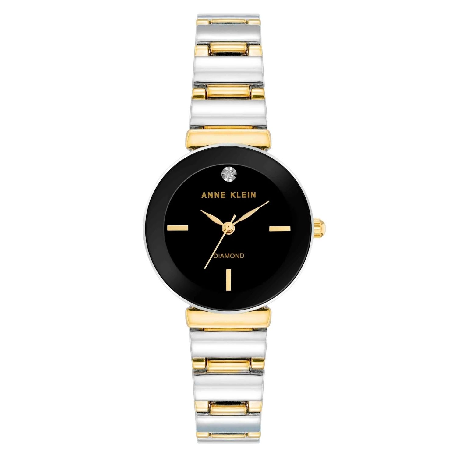 Anne Klein Accented 28mm Black Dial Quartz Women's Watch AK/2435BKTT