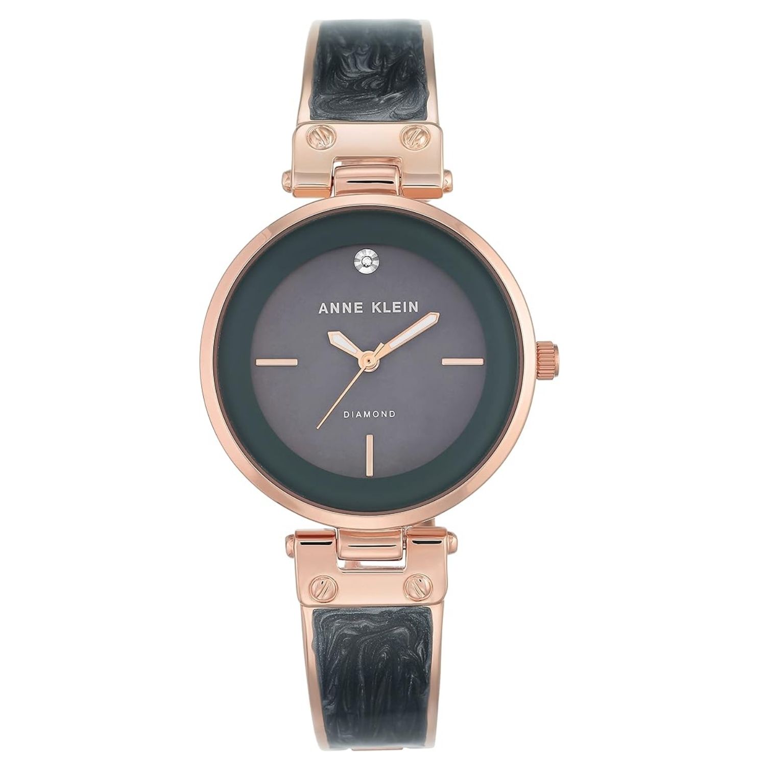 Anne Klein Bangle 34mm Grey Dial Quartz Women's Watch AK/2512GYRG