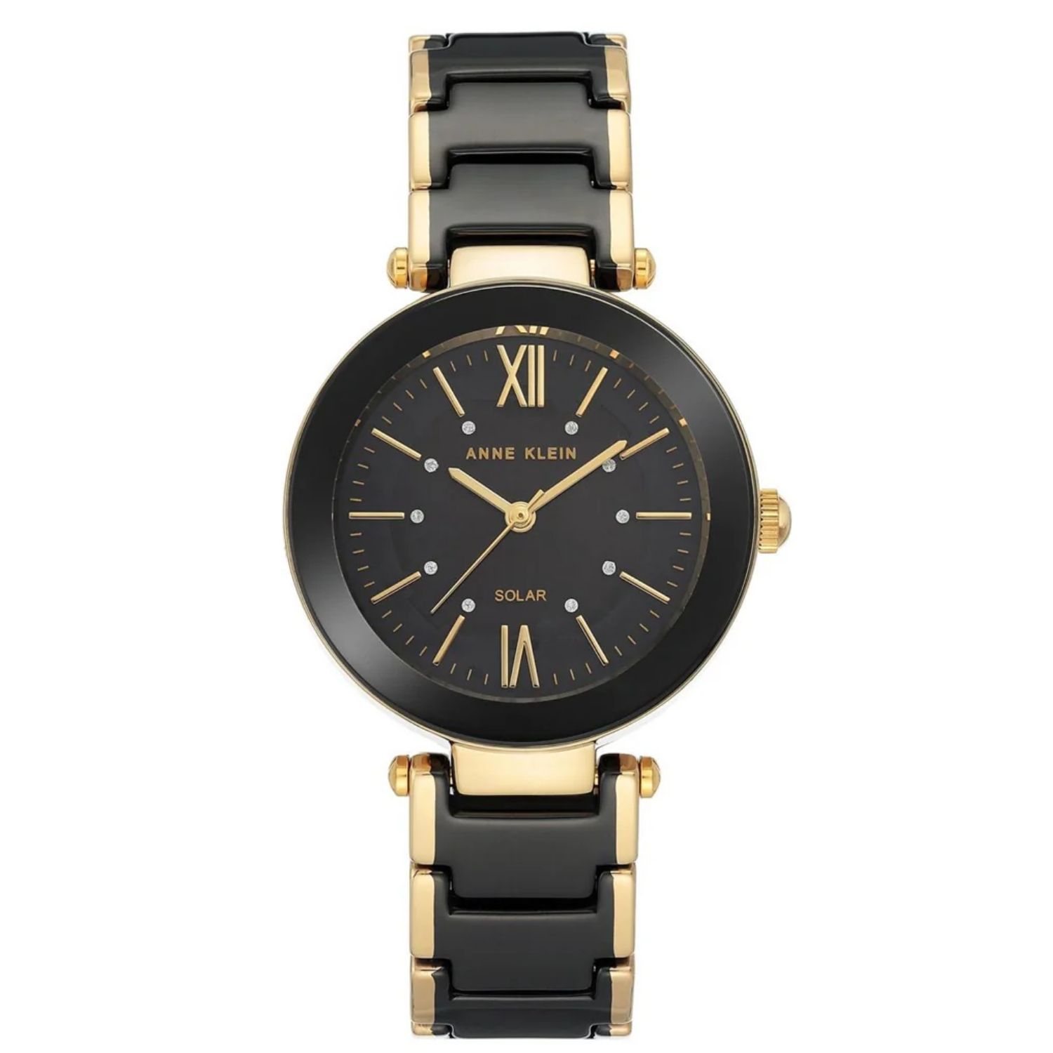 Anne Klein Classic 33mm Black Dial Quartz Women's Watch AK/3844BKGB