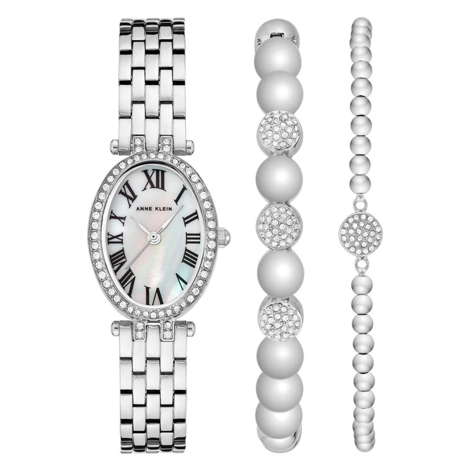 Anne Klein Classic 22mm Silver Dial Quartz Women's Watch AK/3971SVST