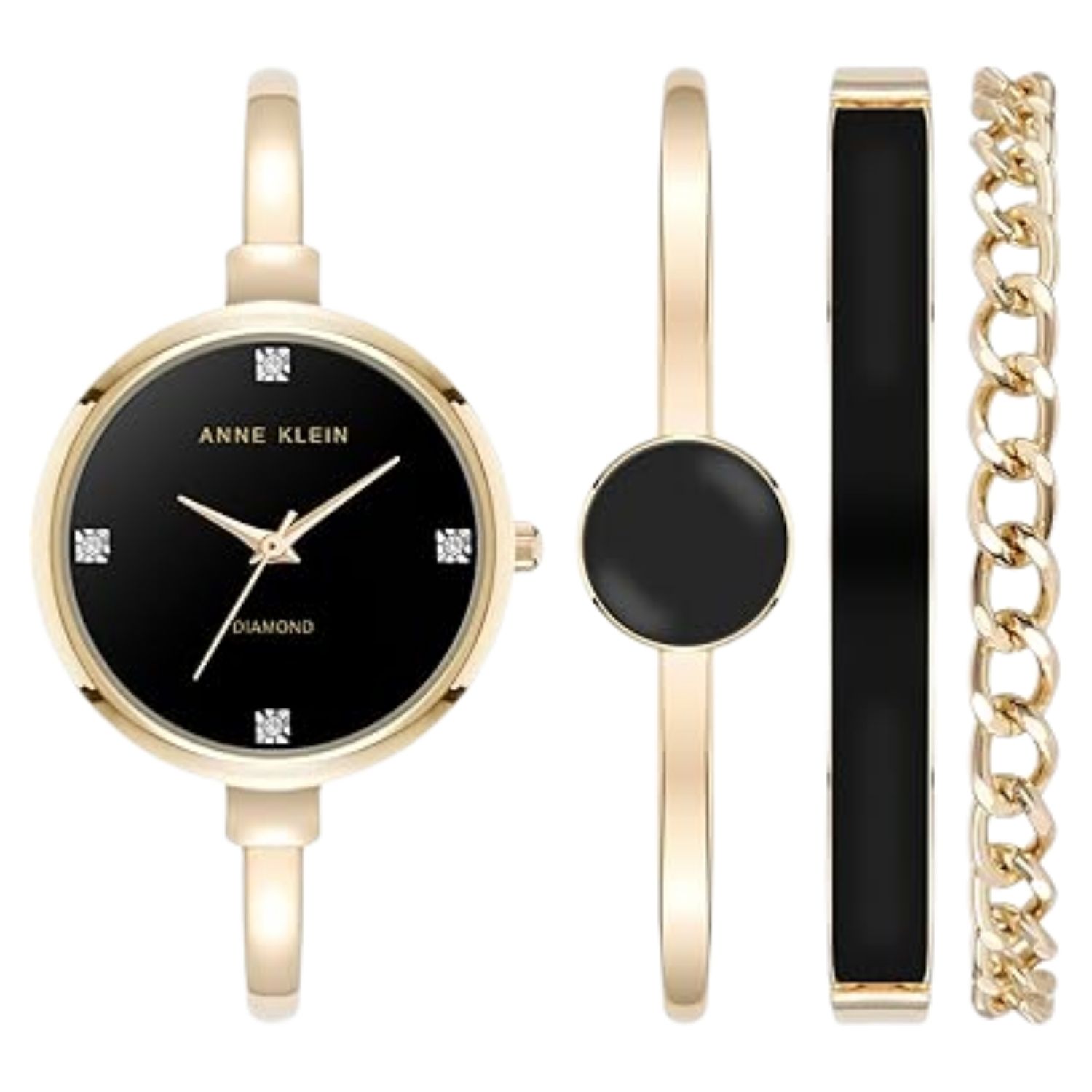 Anne Klein Classic 32mm Black Dial Quartz Women's Watch AK/5142BKST