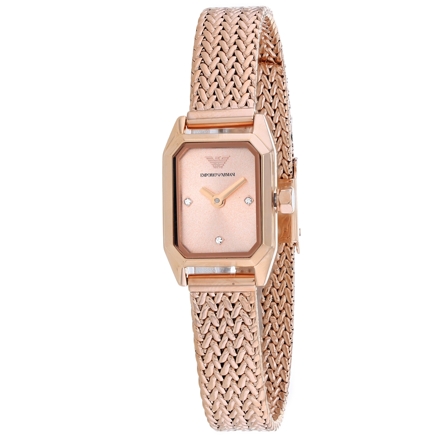 Emporio Armani Gioia 20mm Rose Gold Dial Quartz Women's Watch AR11345