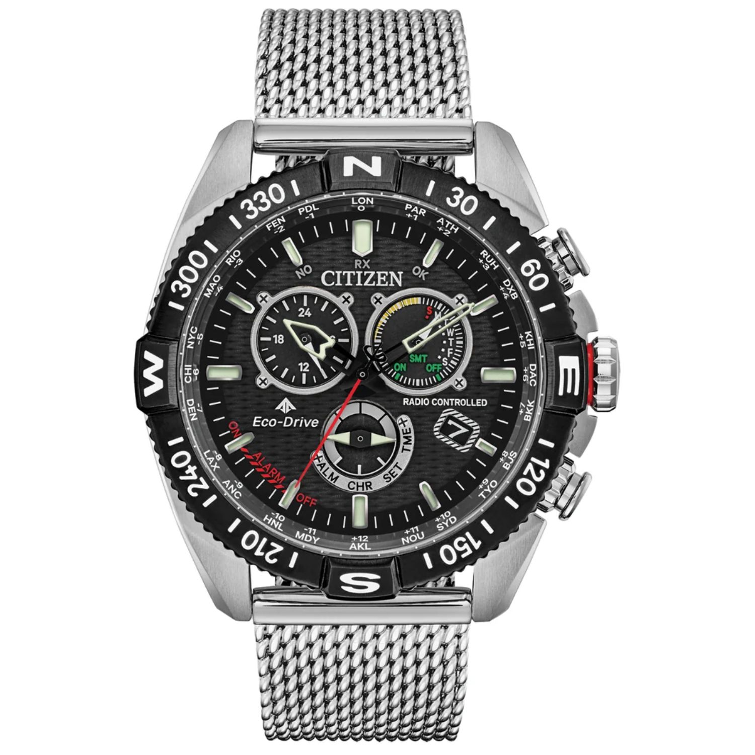 Citizen Promaster Navihawk 44mm Black Dial Quartz Men's Watch CB5840-59E