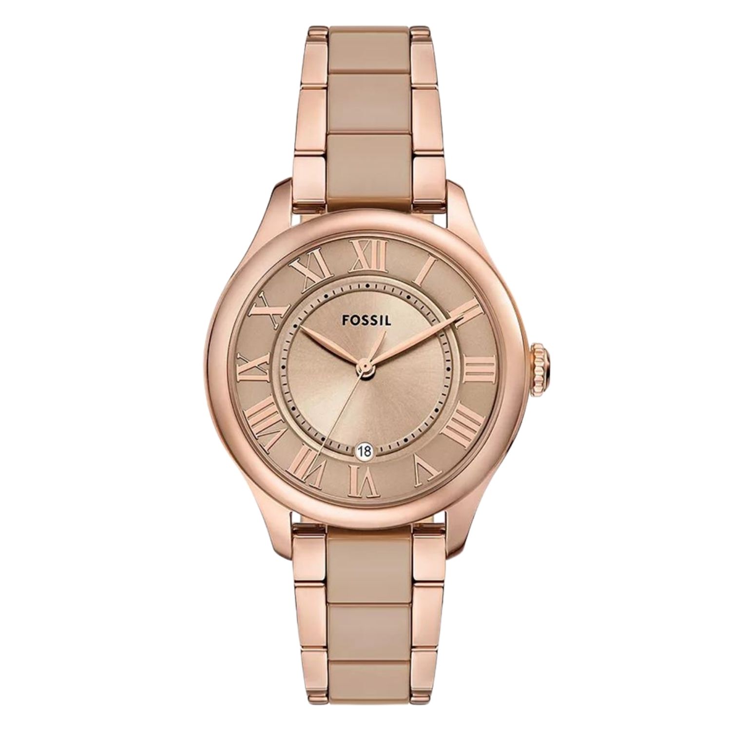 Fossil Gilmore 38mm Rose Gold Dial Quartz Women's Watch CE1133