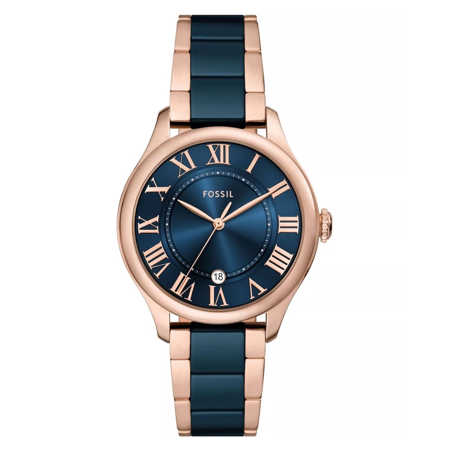 Fossil Gilmore 38mm Blue Dial Quartz Women's Watch CE1134