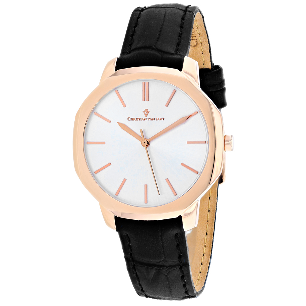 Christian Van Sant Octave Slim 37mm Silver Dial Quartz Women's Watch CV0503