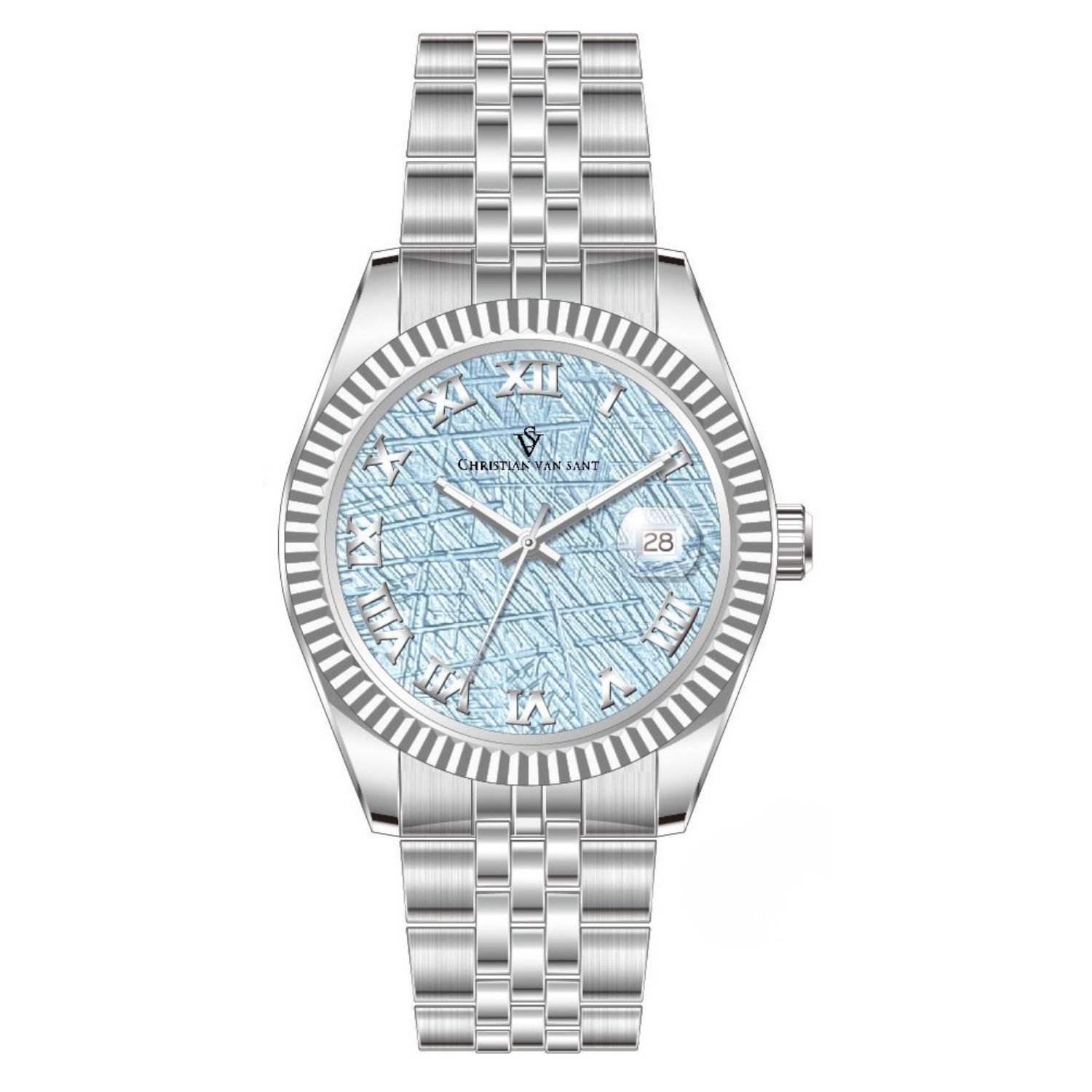 Christian Van Sant Stellar 41mm Blue Dial Quartz Men's Watch CV0702