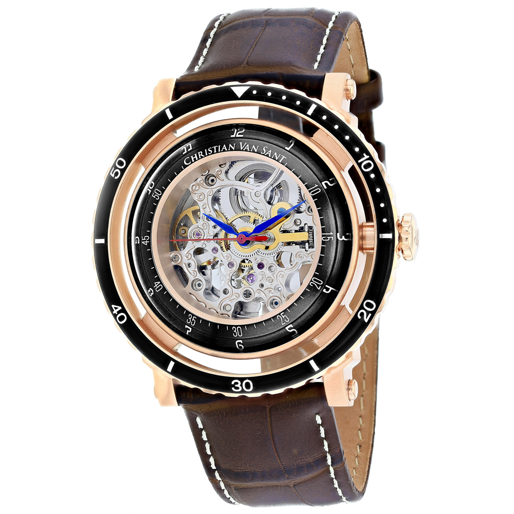 Christian Van Sant Dome 45mm Silver Dial Automatic Men's Watch CV0744