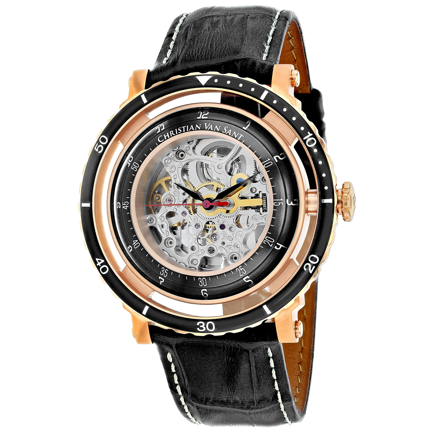 Christian Van Sant Dome 45mm Silver Dial Automatic Men's Watch CV0749