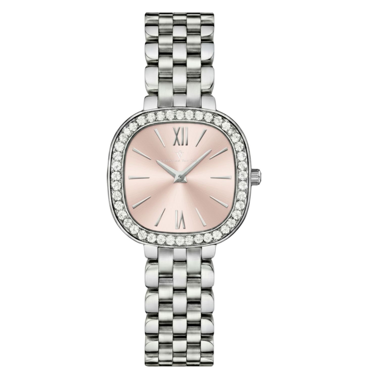 Christian Van Sant Rivoli 24mm Rose Gold Dial Quartz Women's Watch CV1263