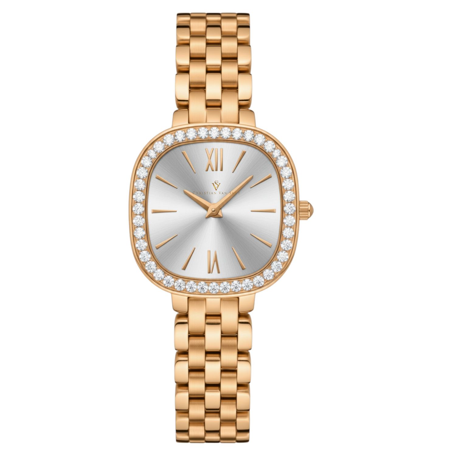 Christian Van Sant Rivoli 24mm Silver Dial Quartz Women's Watch CV1267
