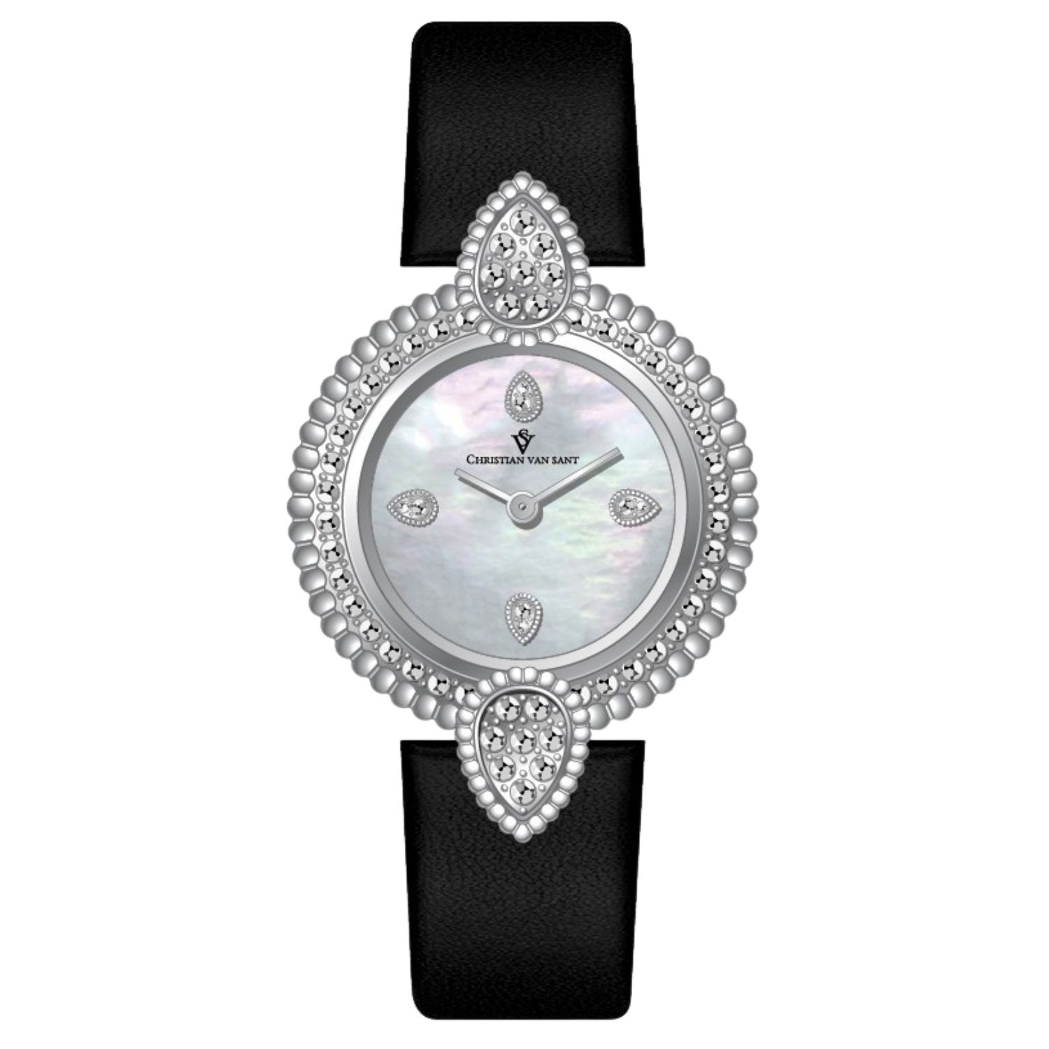 Christian Van Sant Valor 23mm Silver Dial Quartz Women's Watch CV1273