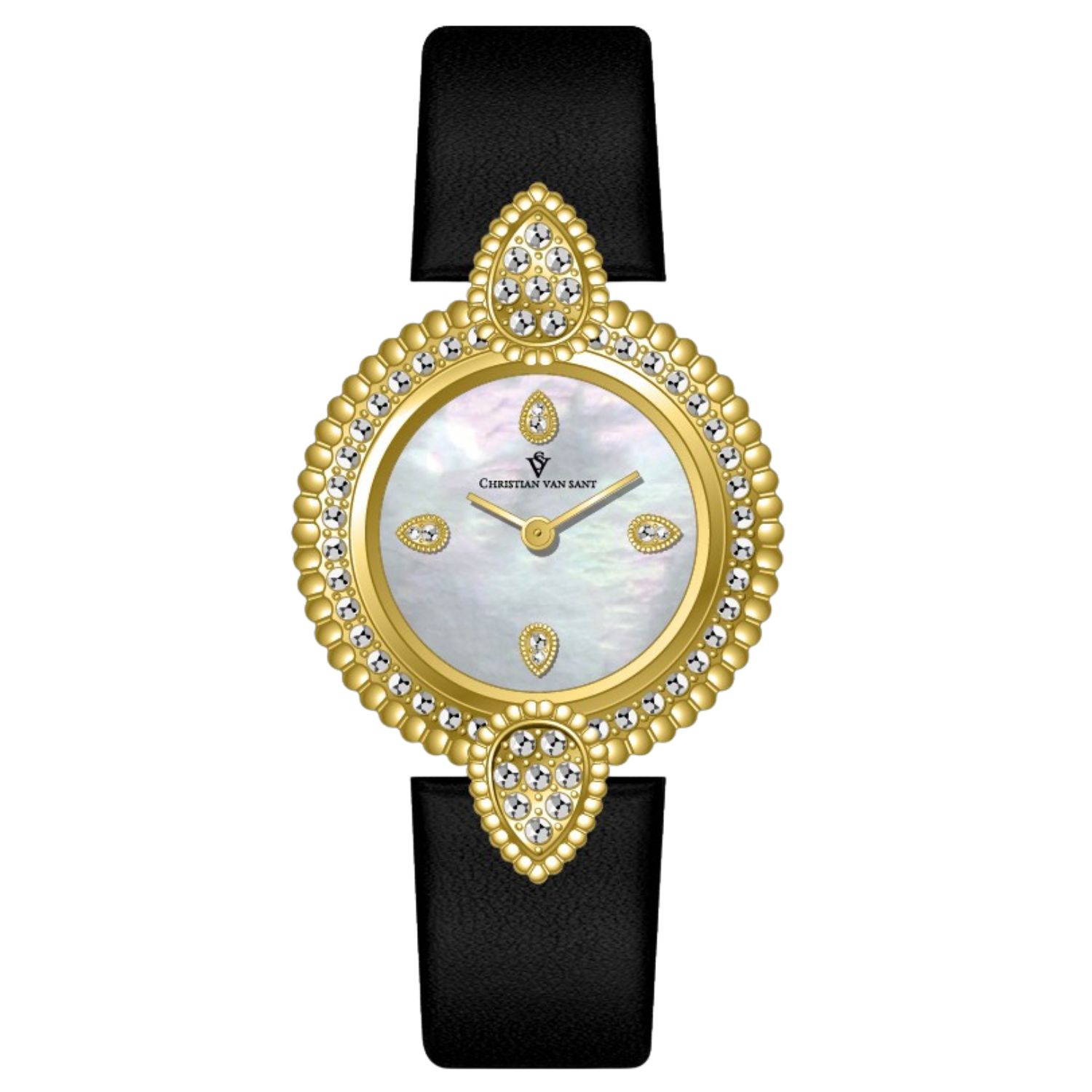 Christian Van Sant Valor 23mm Silver Dial Quartz Women's Watch CV1274