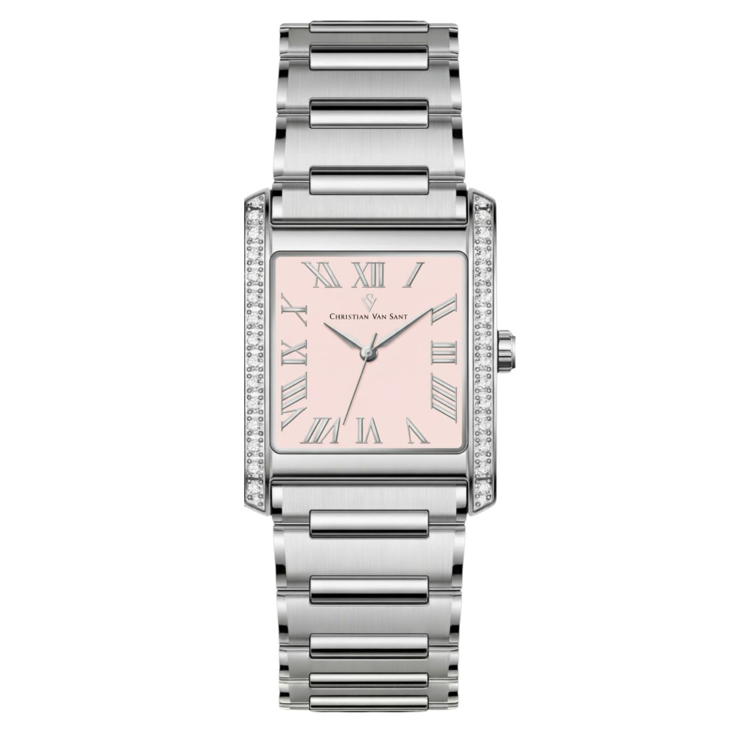 Christian Van Sant Atelier 20mm Pink Dial Quartz Women's Watch CV1285