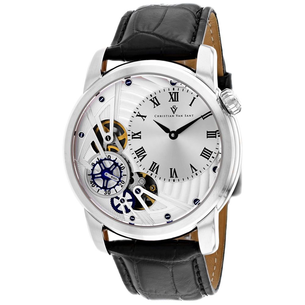 Christian Van Sant Sprocket Auto-Quartz 46mm Silver Dial Quartz Men's Watch CV1540