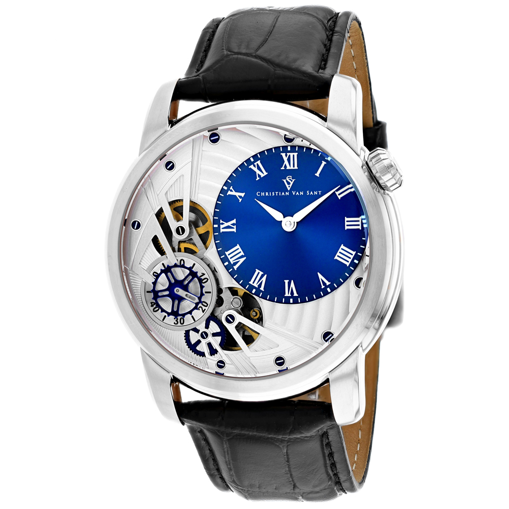 Christian Van Sant Sprocket Auto-Quartz 46mm Blue Dial Quartz Men's Watch CV1542