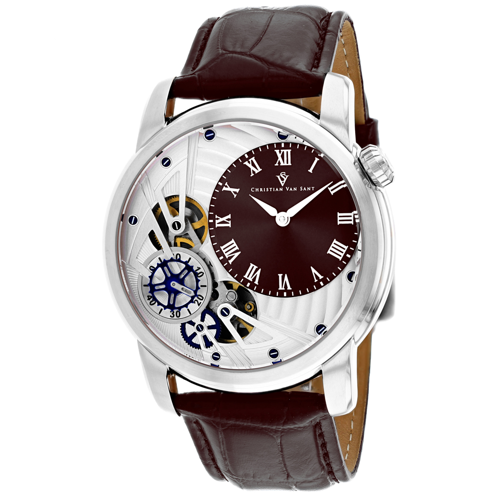 Christian Van Sant Sprocket Auto-Quartz 46mm Brown Dial Quartz Men's Watch CV1544