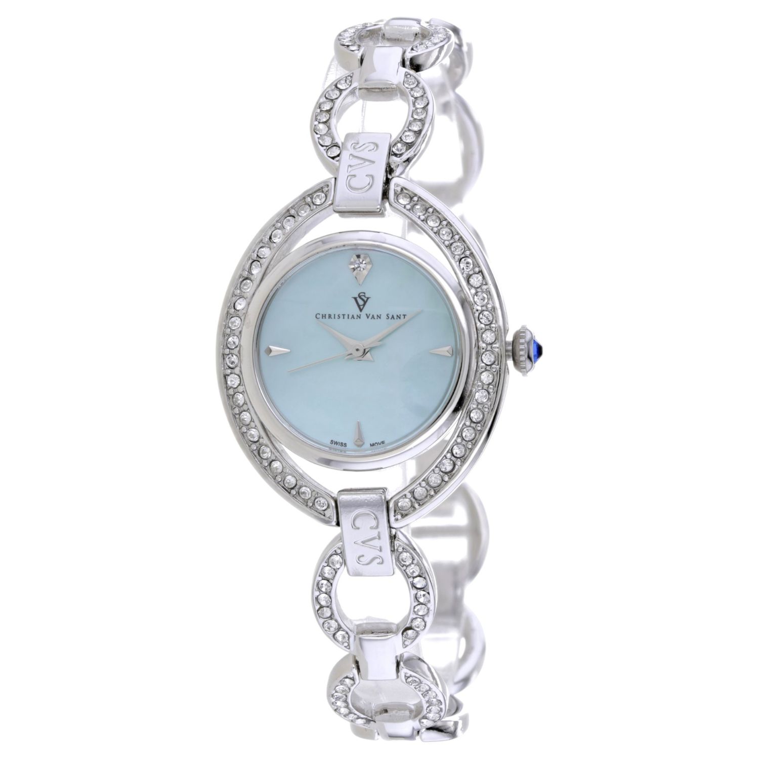 Christian Van Sant Stella 28mm Blue Dial Quartz Women's Watch CV2932