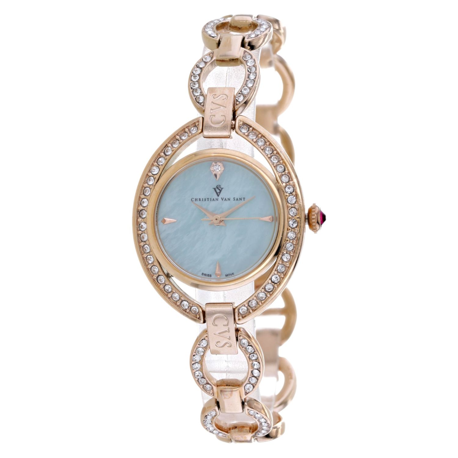 Christian Van Sant Stella 28mm Blue Dial Quartz Women's Watch CV2935
