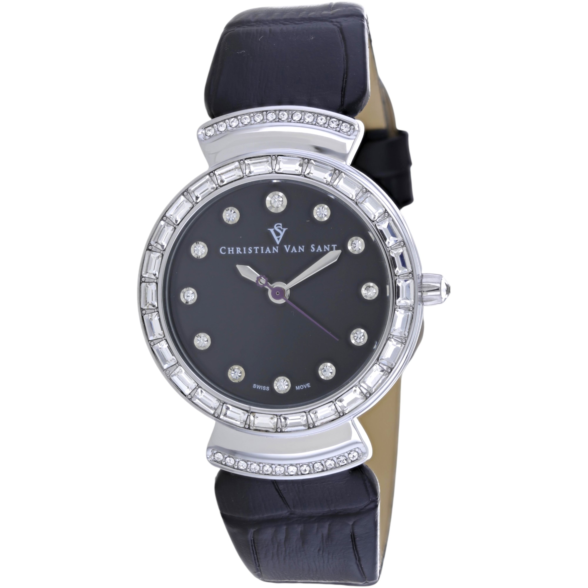 Christian Van Sant Nova 34mm Black Dial Quartz Women's Watch CV2940