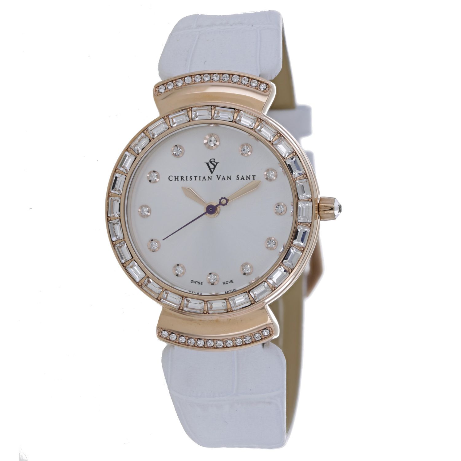 Christian Van Sant Nova 34mm Silver Dial Quartz Women's Watch CV2941