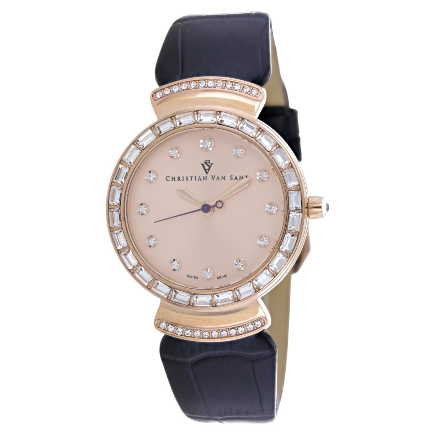 Christian Van Sant Nova 34mm Rose Gold Dial Quartz Women's Watch CV2944