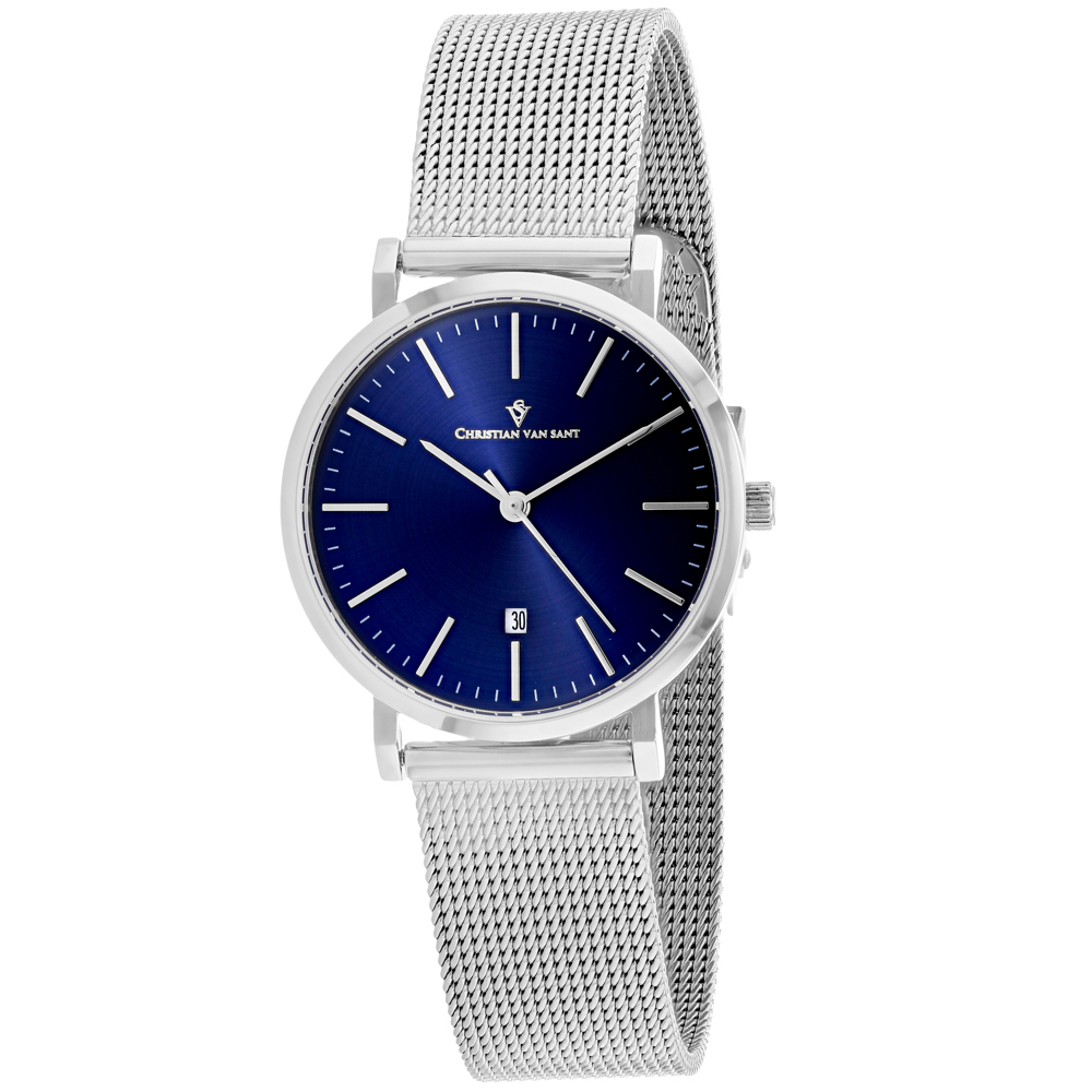 Christian Van Sant Paradigm 32mm Blue Dial Quartz Women's Watch CV4220
