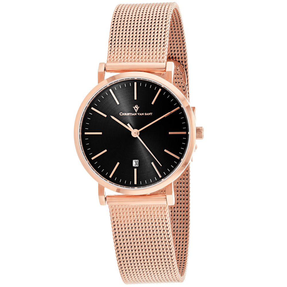 Christian Van Sant Paradigm 32mm Black Dial Quartz Women's Watch CV4221