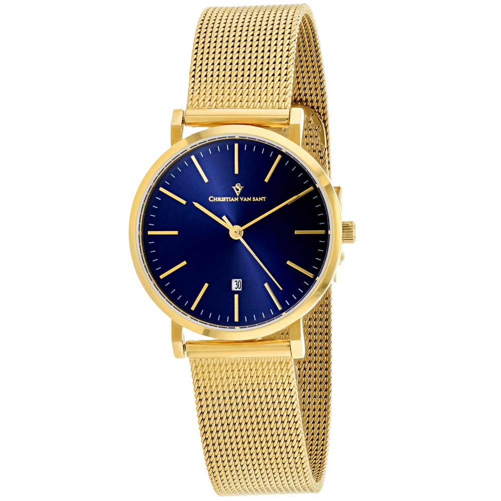 Christian Van Sant Paradigm 32mm Blue Dial Quartz Women's Watch CV4224