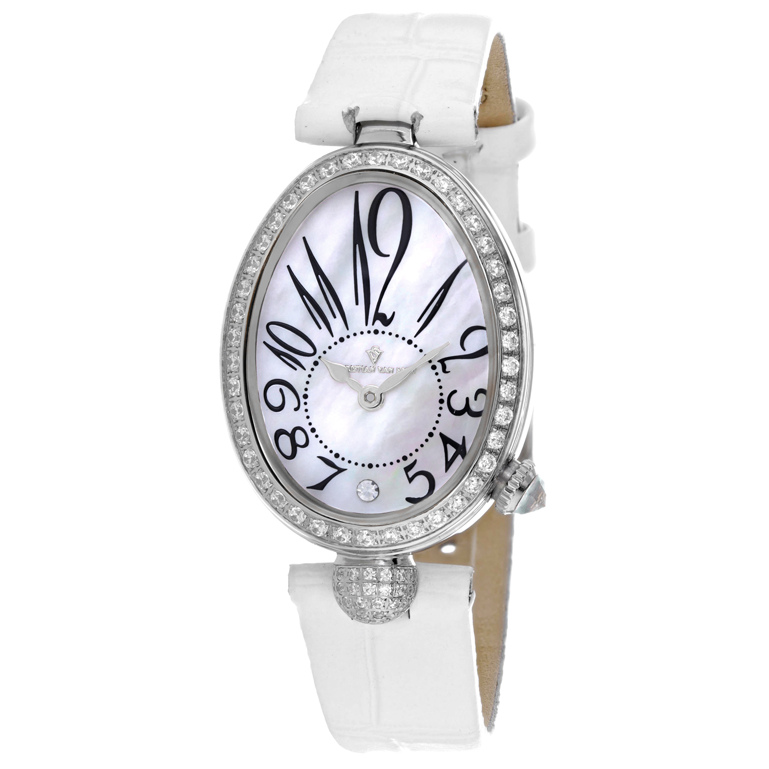 Christian Van Sant Florentine 34mm White Dial Quartz Women's Watch CV4291