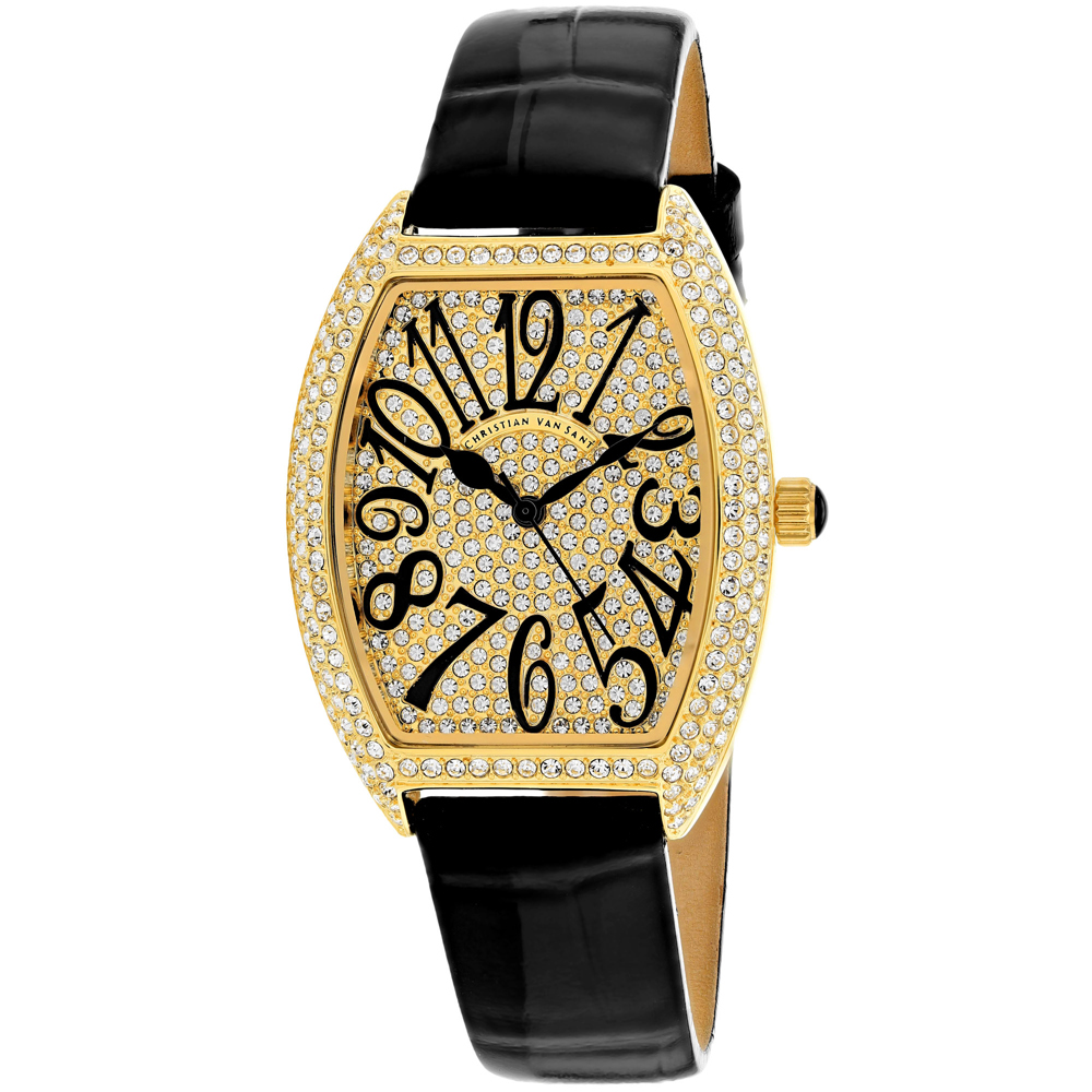 Christian Van Sant Elegant 41mm Gold Tone Dial Quartz Women's Watch CV4820
