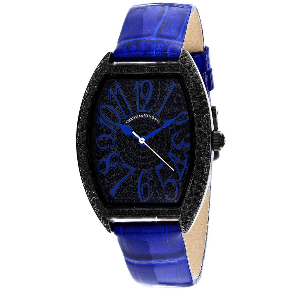 Christian Van Sant Elegant 41mm Black Dial Quartz Women's Watch CV4824