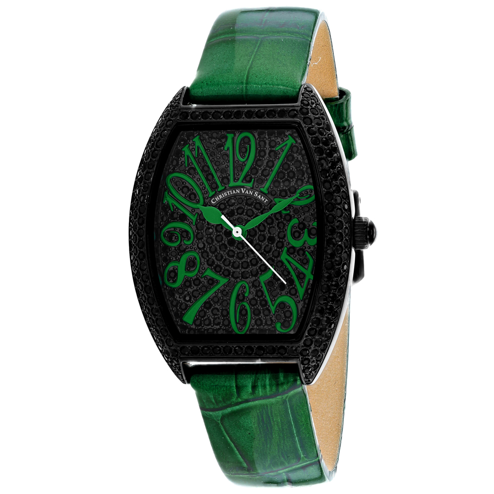 Christian Van Sant Elegant 41mm Black Dial Quartz Women's Watch CV4825