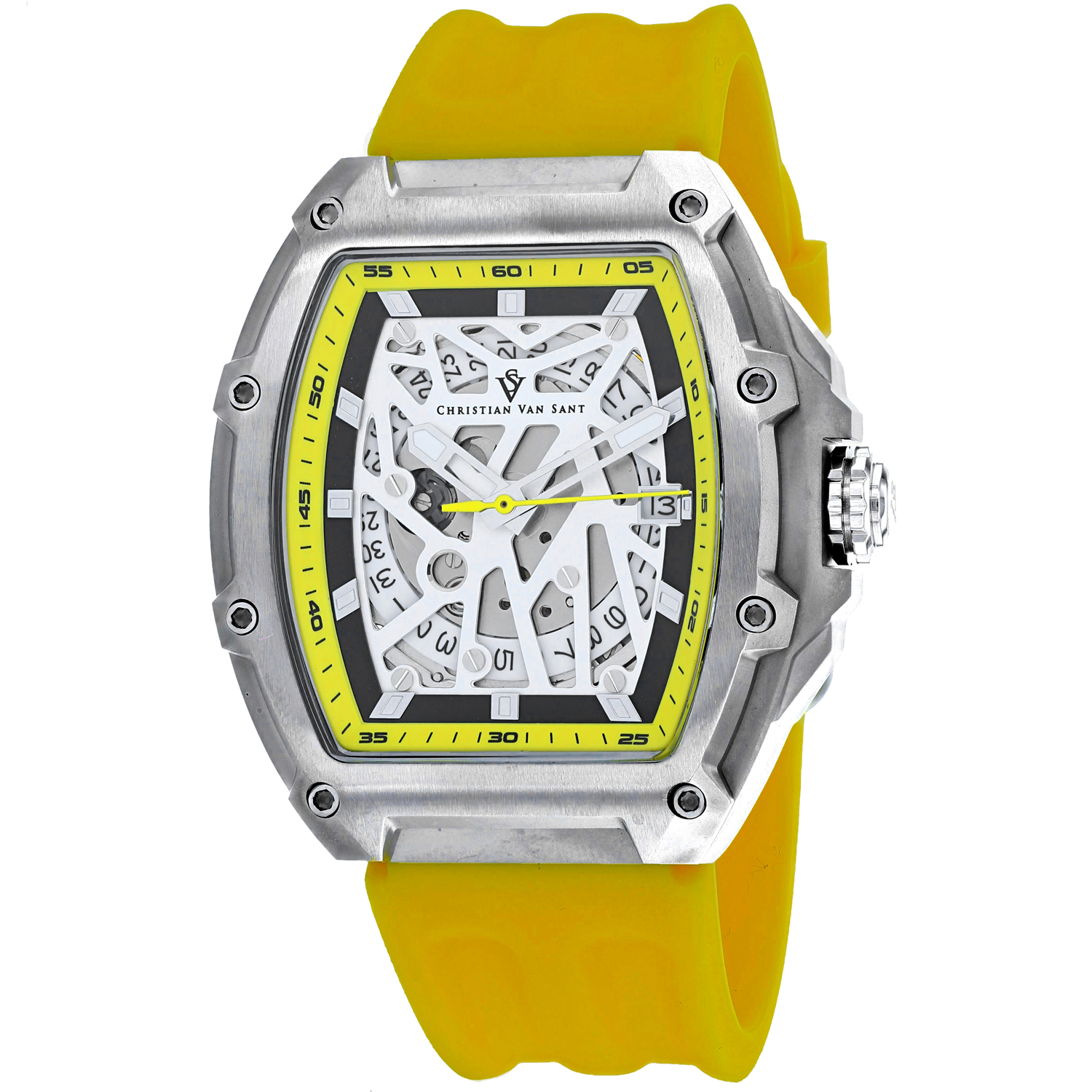Christian Van Sant Odyssey 50mm White Dial Automatic Men's Watch CV6192