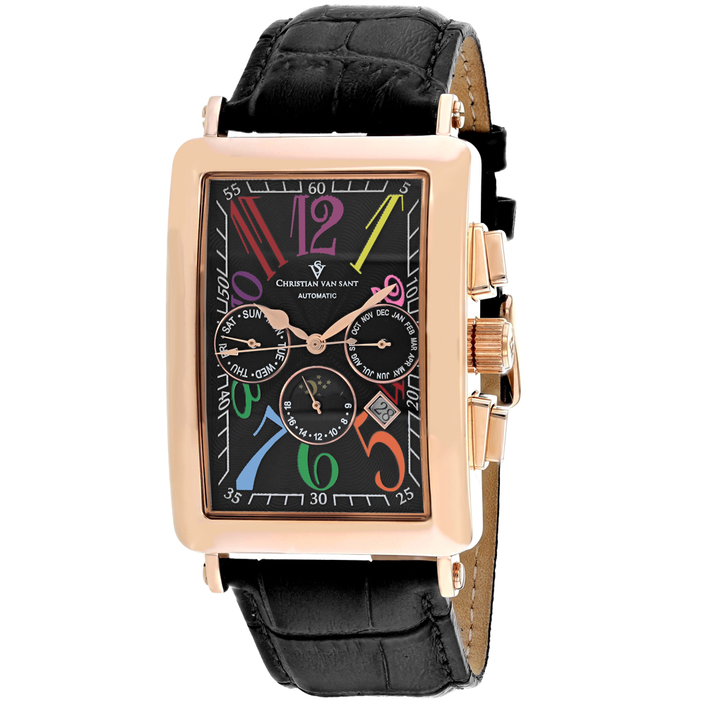 Christian Van Sant Prodigy 52mm Black Dial Automatic Men's Watch CV9143