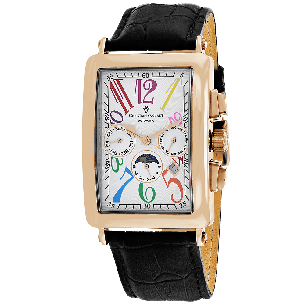 Christian Van Sant Prodigy 52mm White Dial Automatic Men's Watch CV9145