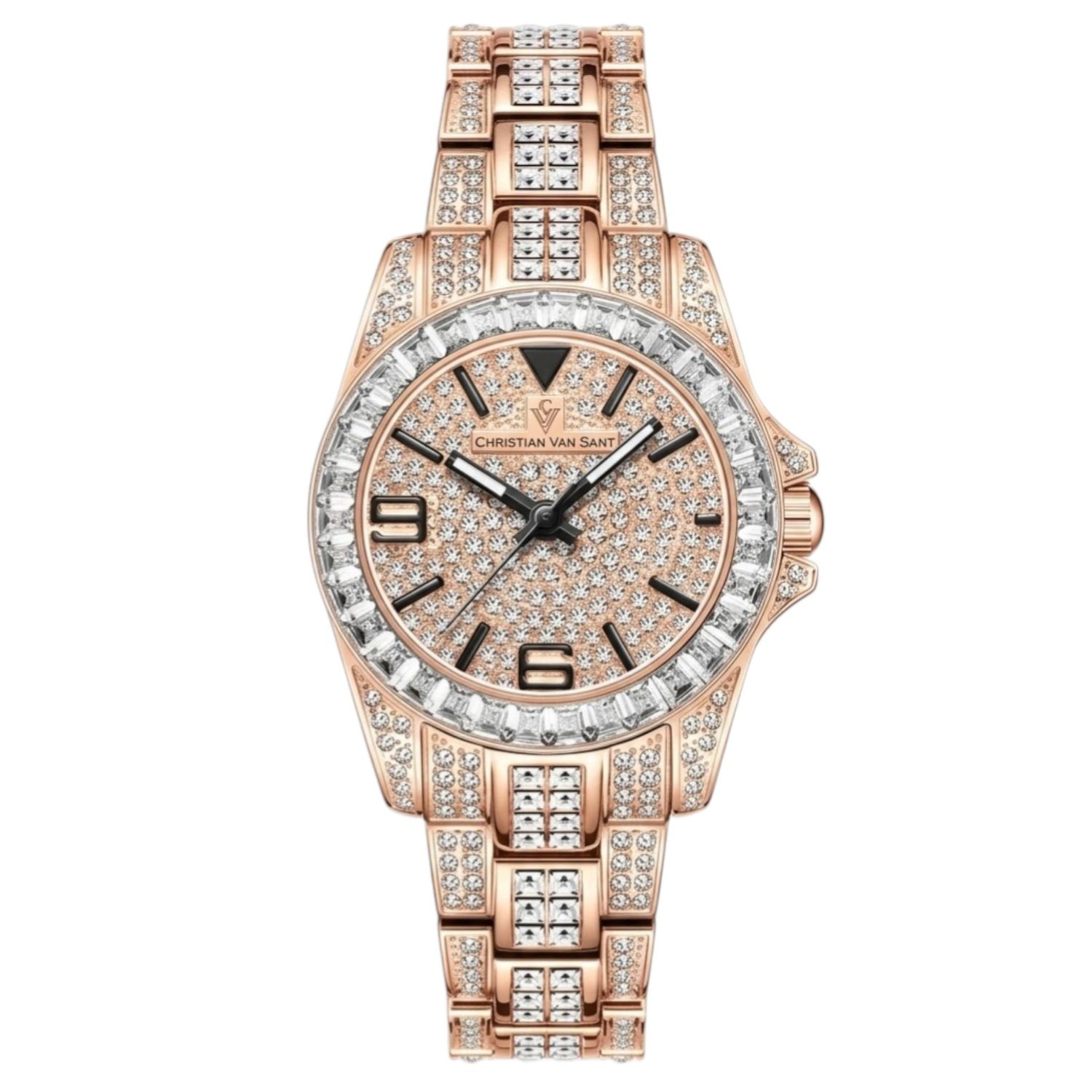 Christian Van Sant Majestic 31mm Rose Gold Dial Quartz Women's Watch CV9211