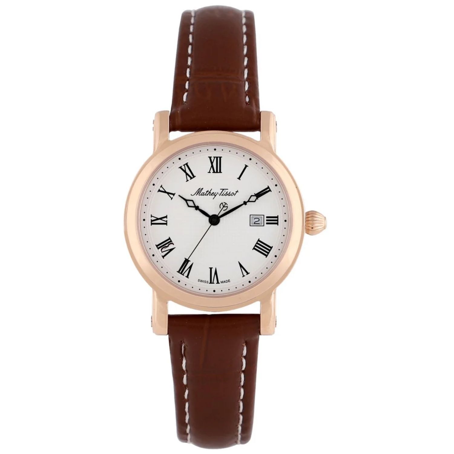Mathey-Tissot City Vintage 28mm White Dial Quartz Women's Watch D31186PBR