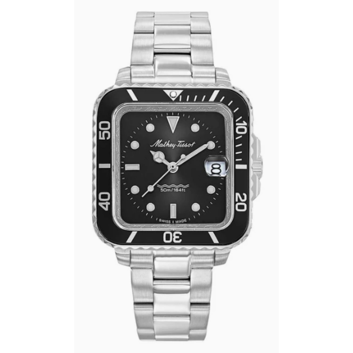 Mathey-Tissot Vintage 40mm Black Dial Quartz Men's Watch D902QAN