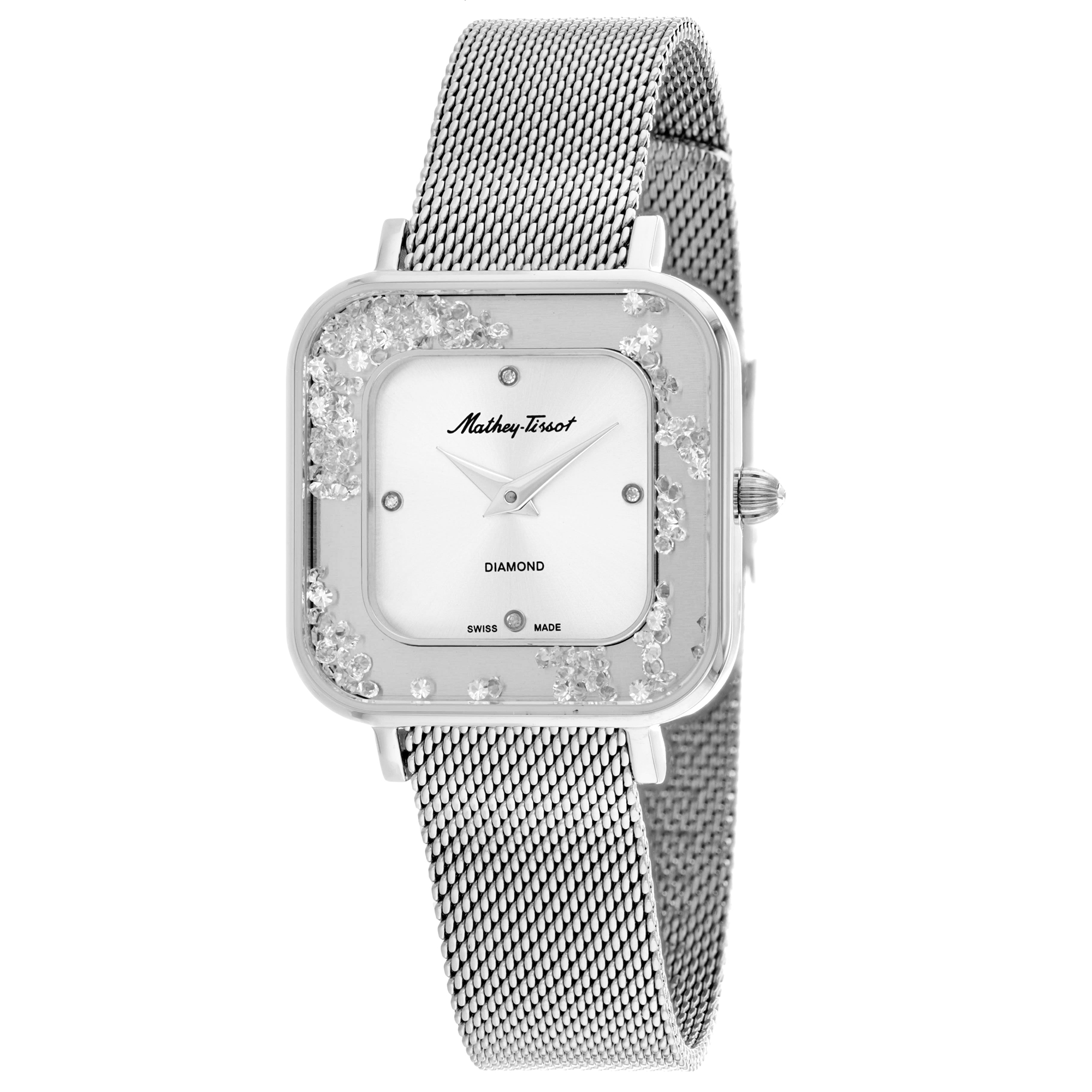 Mathey-Tissot Gemina 28mm Silver Dial Quartz Women's Watch D984AI