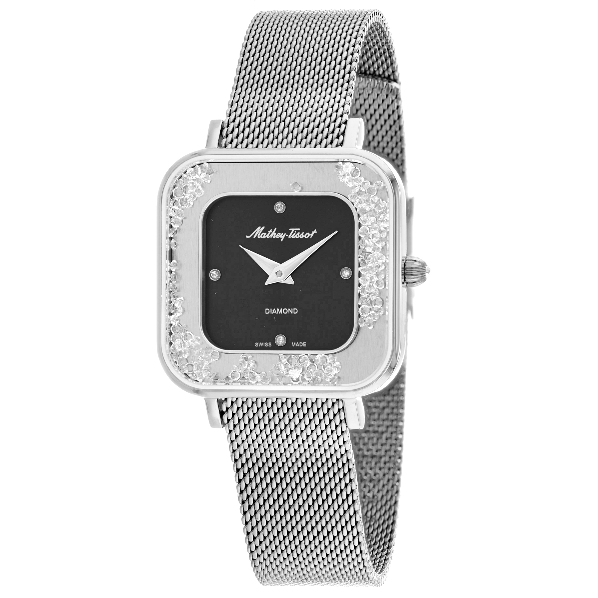 Mathey-Tissot Gemina 28mm Black Dial Quartz Women's Watch D984SAN