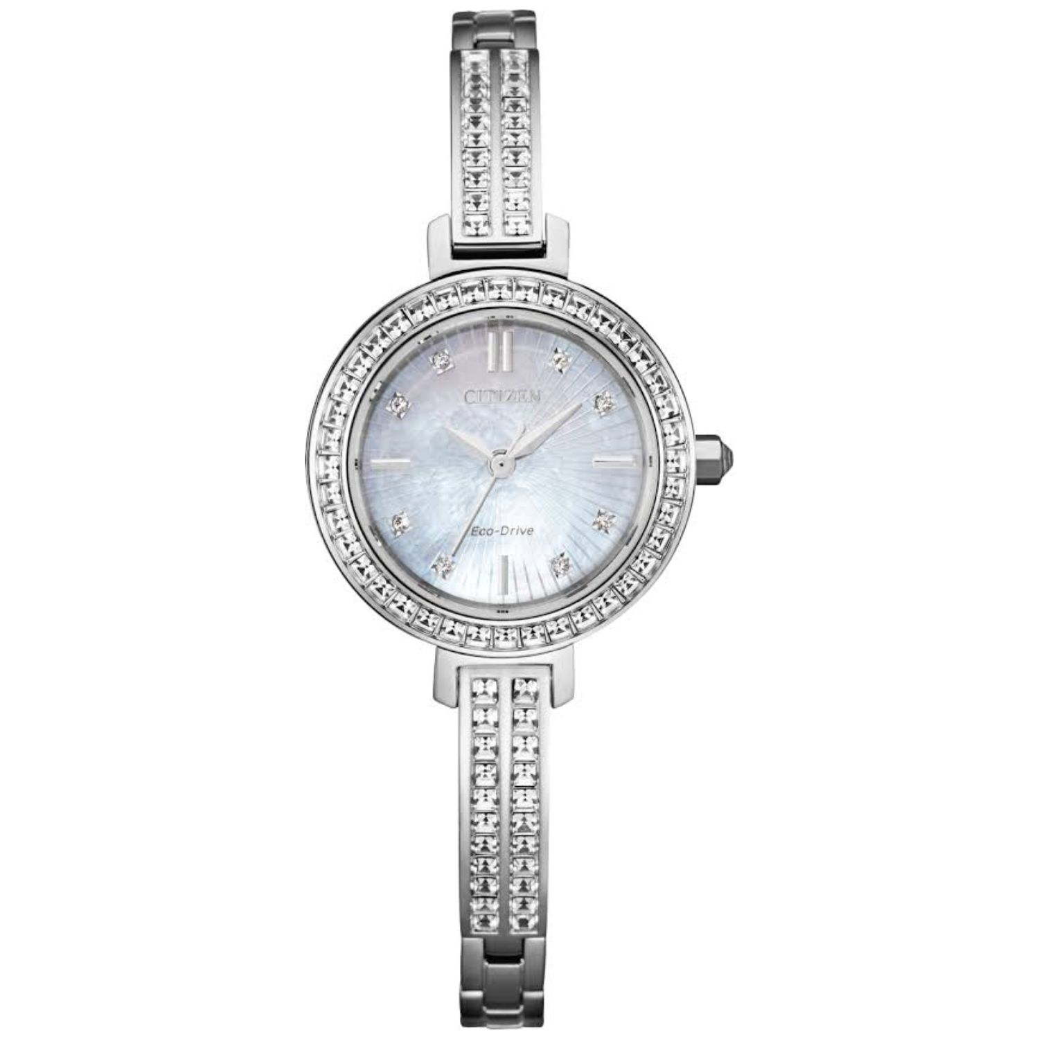 Citizen Silhouette Crystal 25mm White Dial Quartz Women's Watch EM0860-51D