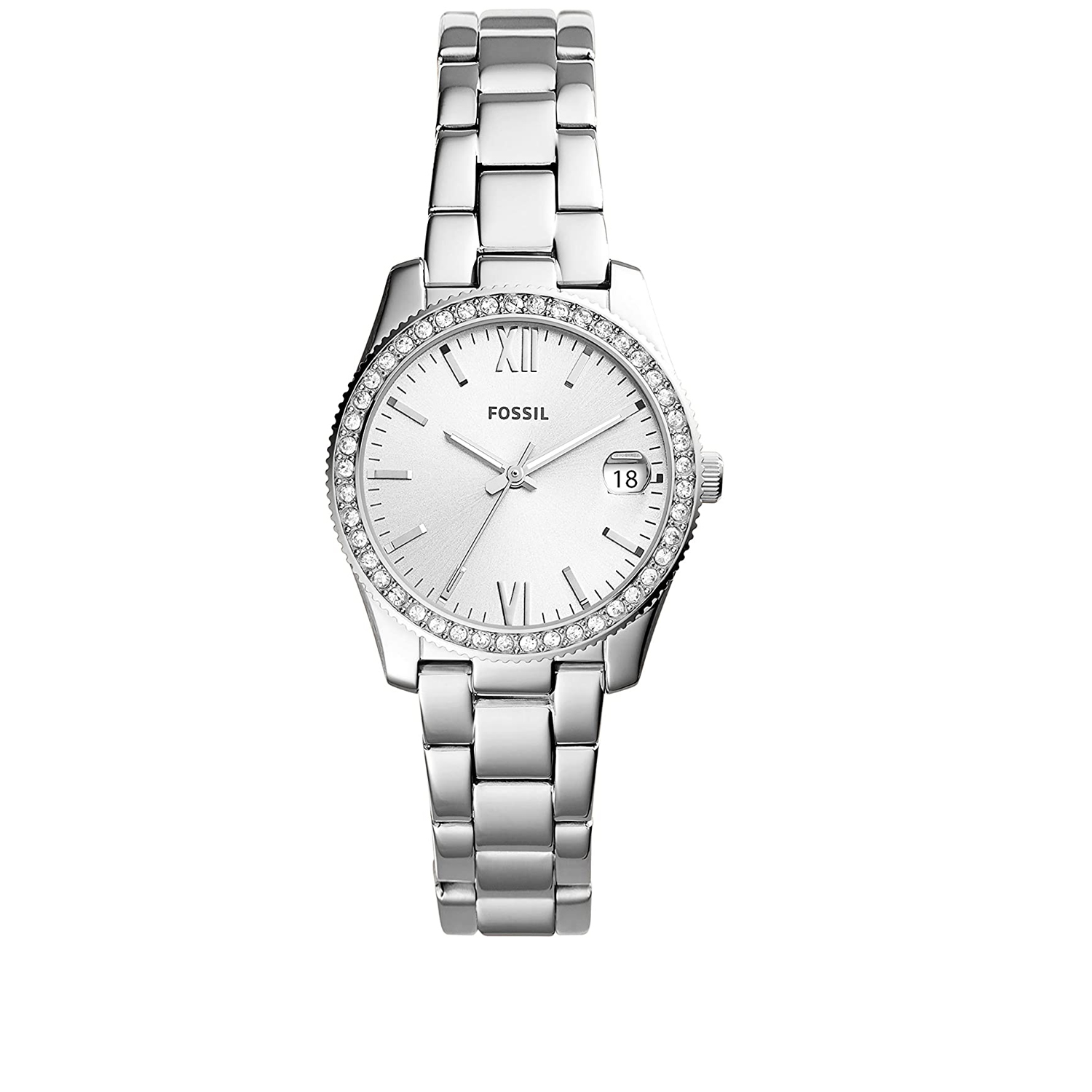 Fossil Scarlette 32mm Silver Dial Quartz Women's Watch ES4317