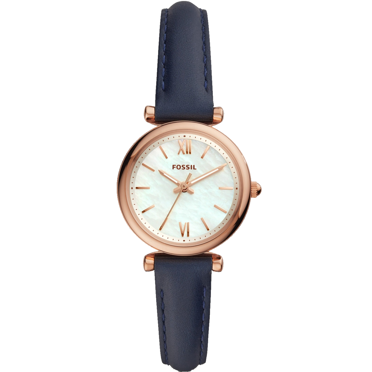 Fossil Carlie Mini 28mm Mother of Pearl Dial Quartz Women's Watch ES4502