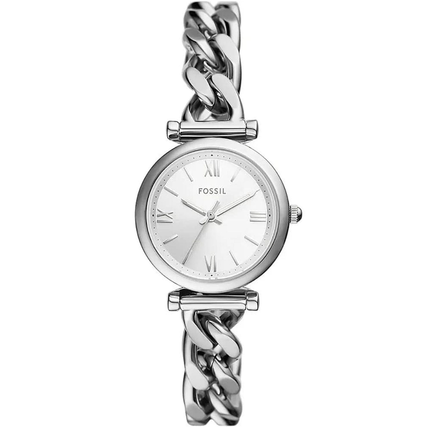 Fossil Carlie 28mm Silver Dial Quartz Women's Watch ES5331