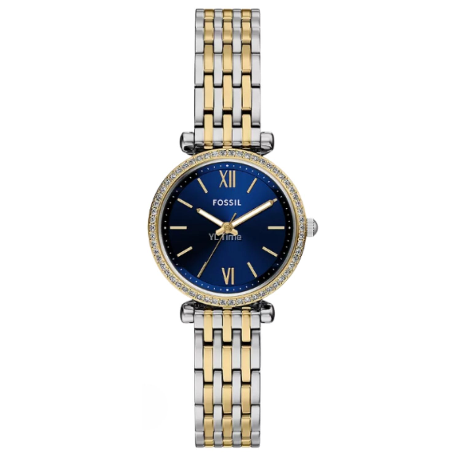 Fossil Carlie 28mm Blue Dial Quartz Women's Watch ES5438