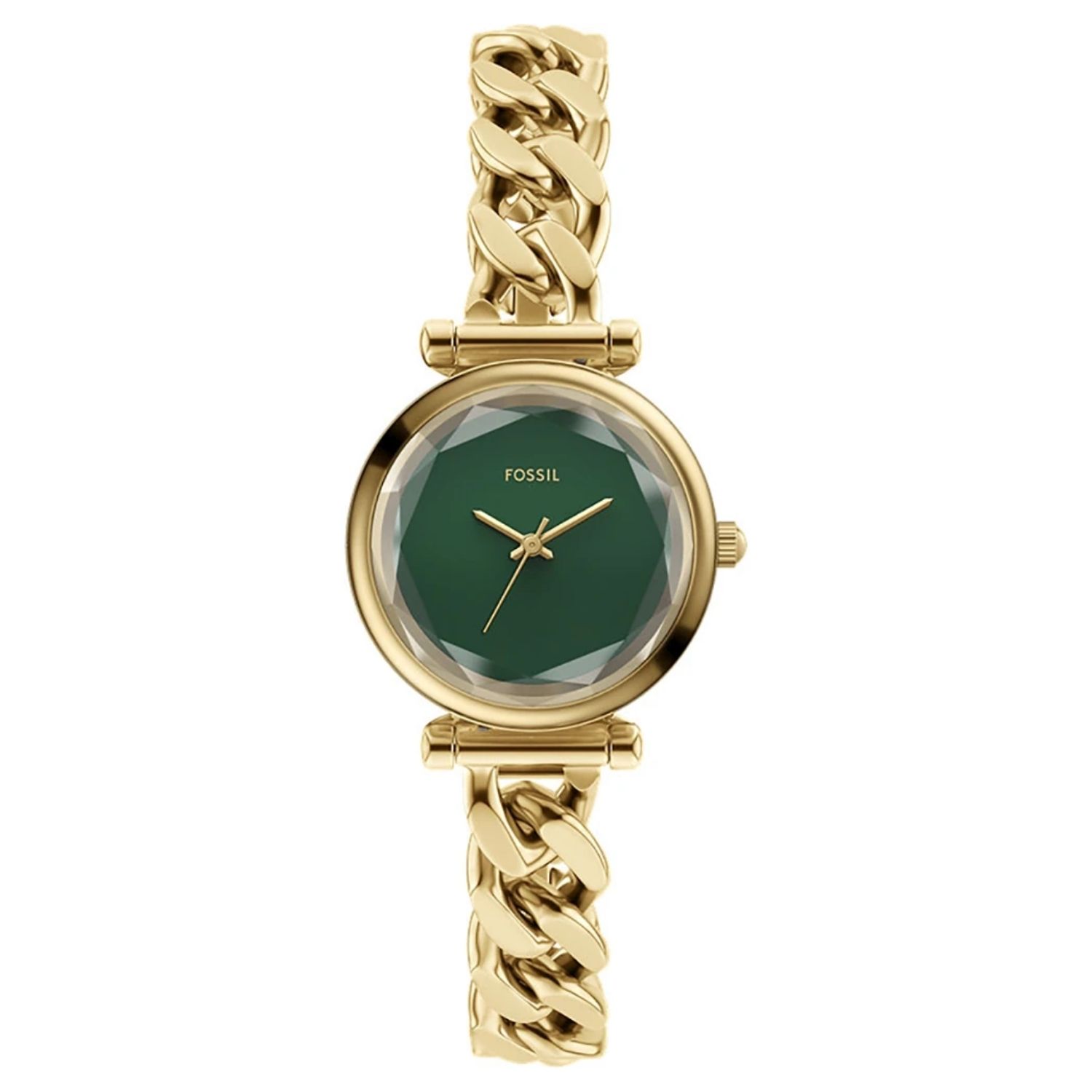 Fossil Carlie 28mm Green Dial Quartz Women's Watch ES5441