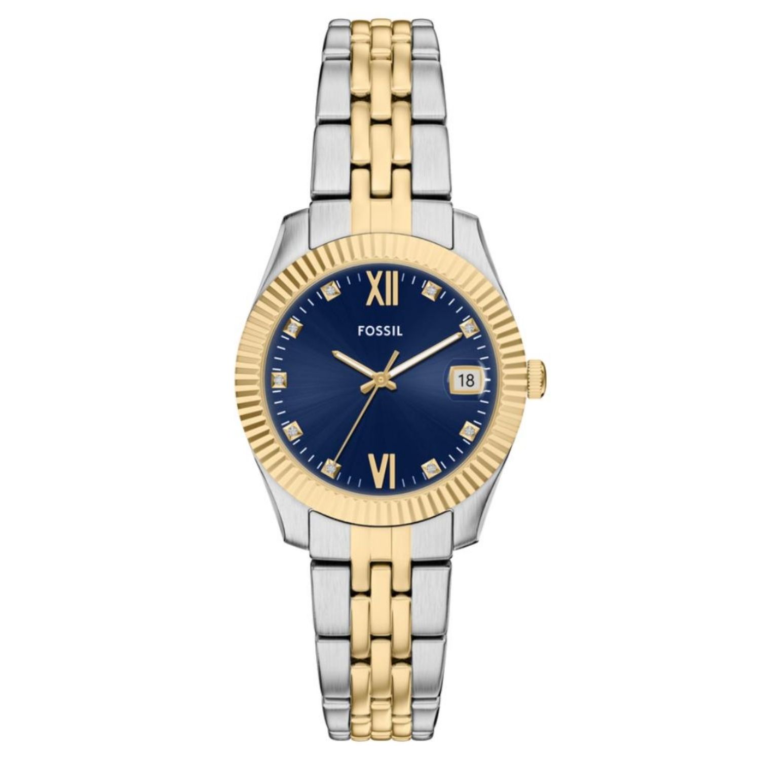 Fossil Scarlette 32mm Blue Dial Quartz Women's Watch ES5443